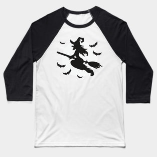 Halloween Witch Baseball T-Shirt